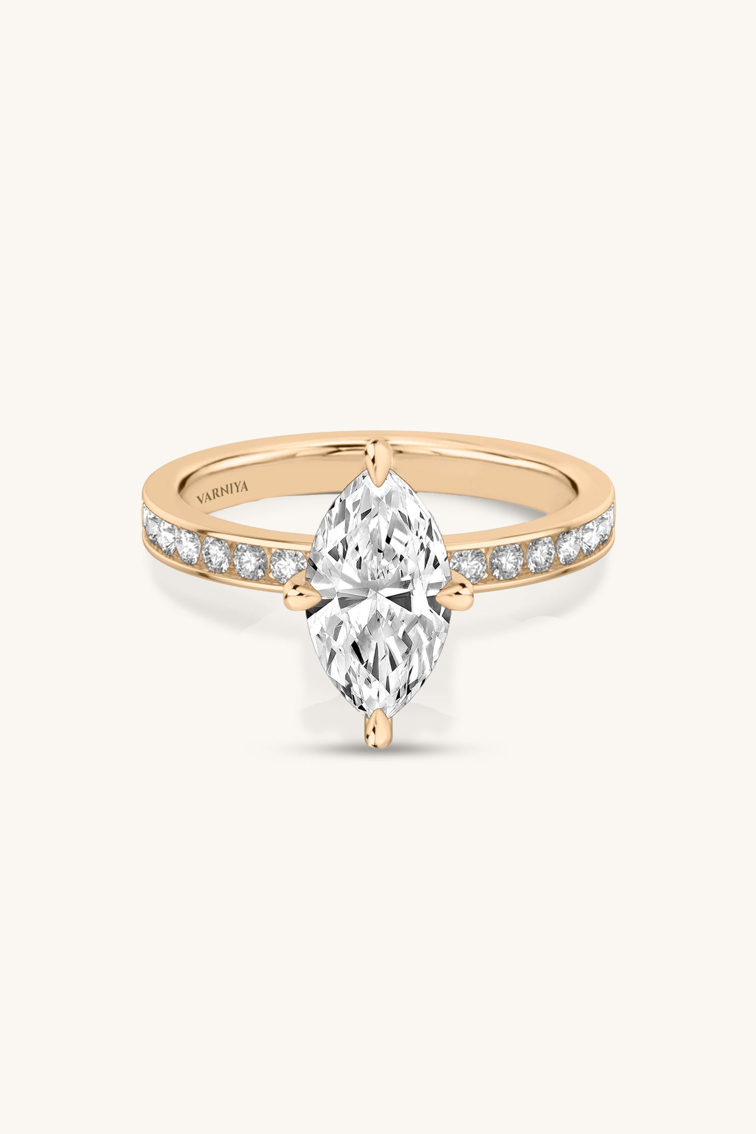 Sequinne Marquise Large Pavé Band