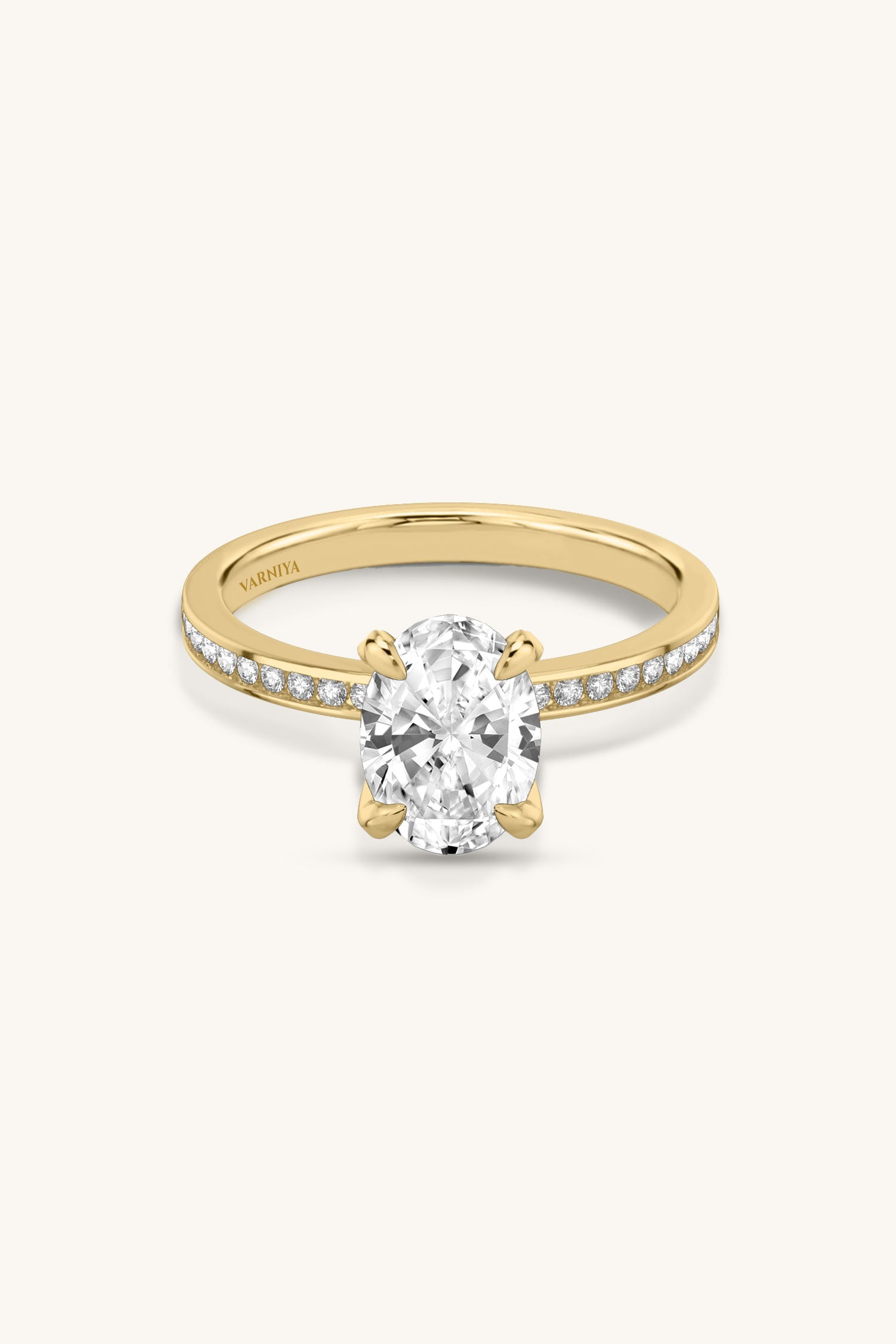 Sequinne Oval Pavé Band