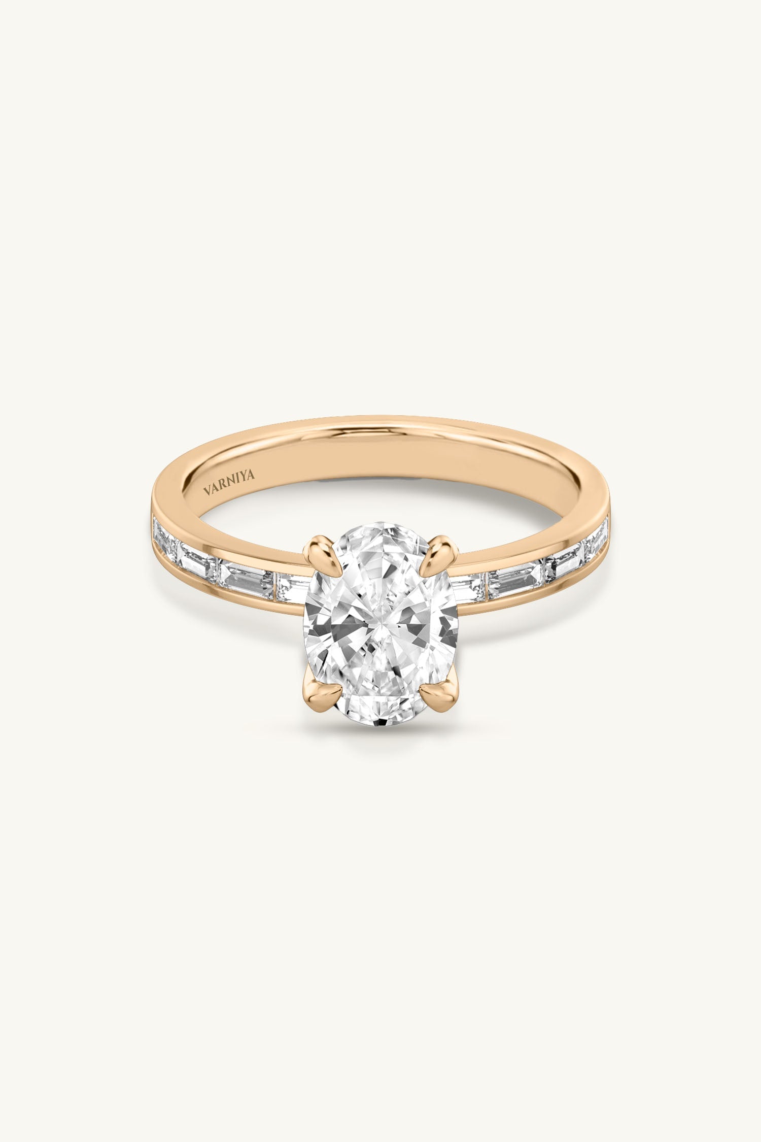 Sequinne Oval Channel Pavé Band