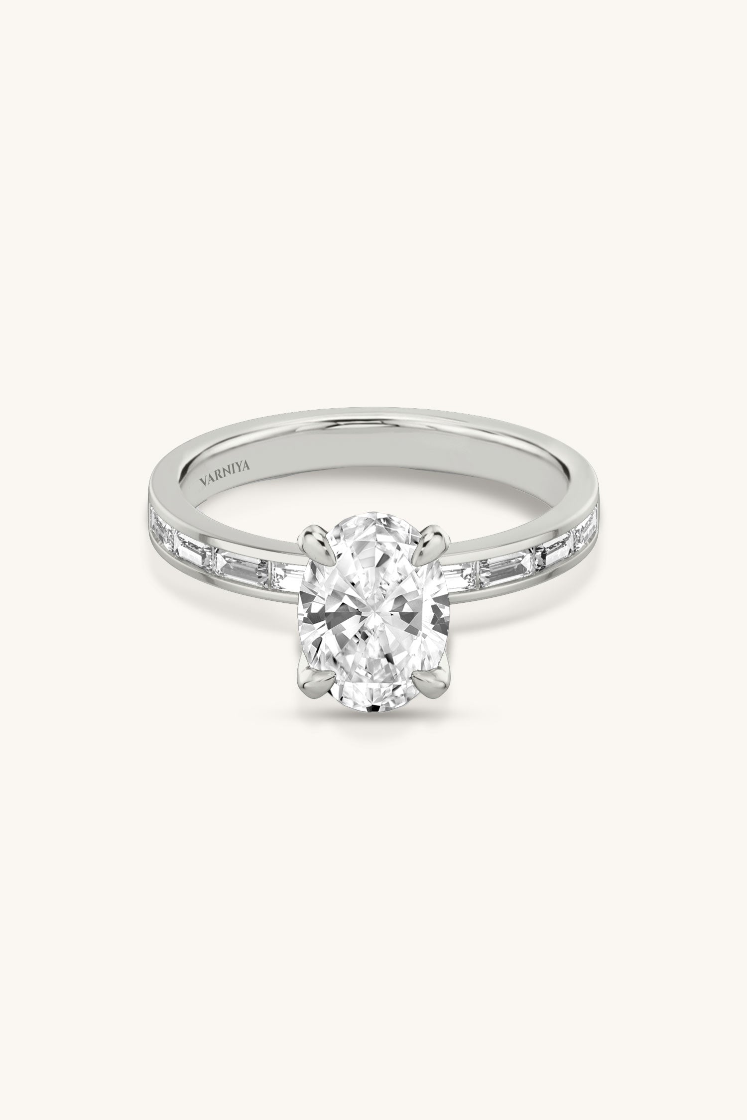 Sequinne Oval Channel Pavé Band