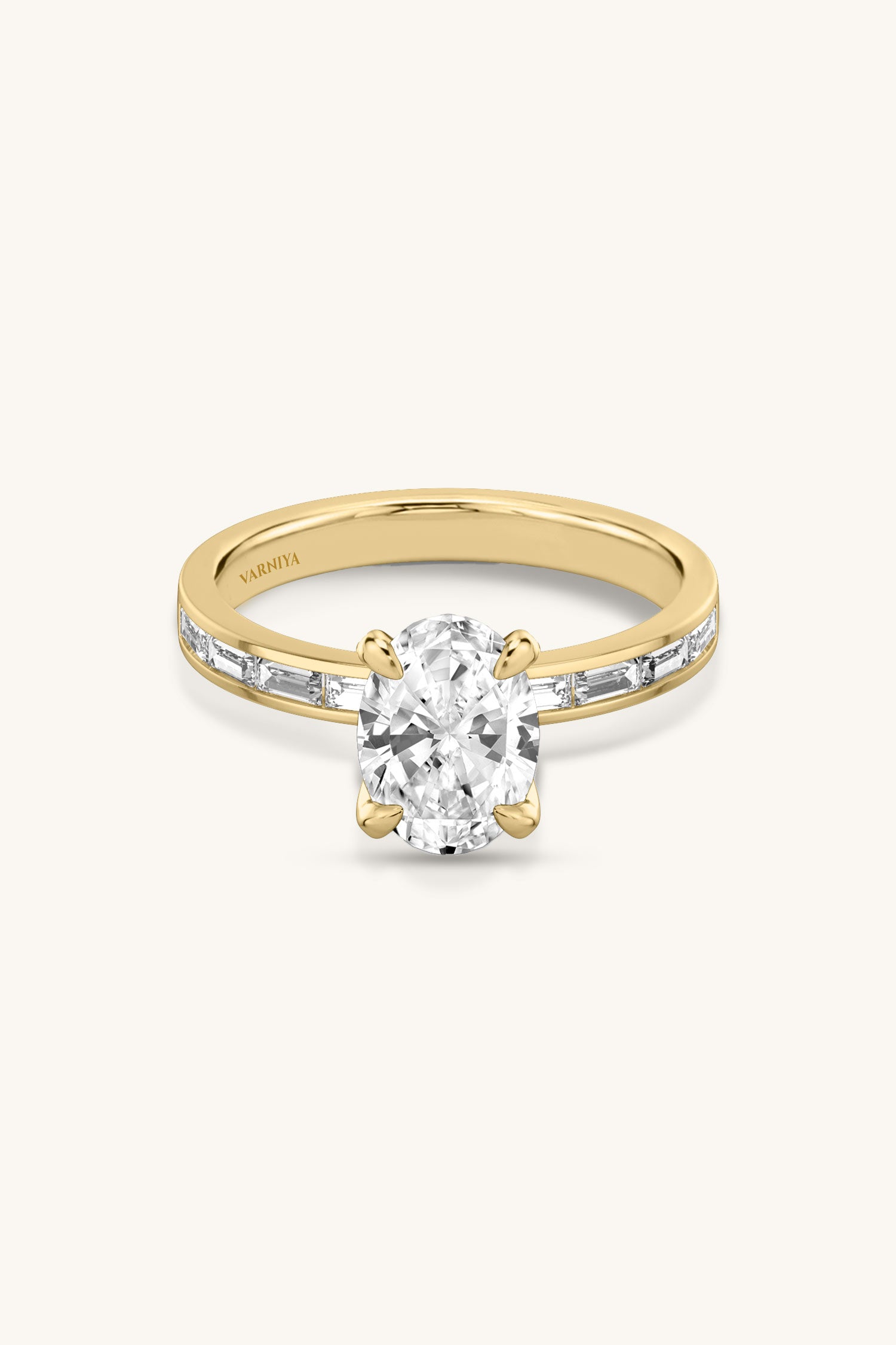 Sequinne Oval Channel Pavé Band