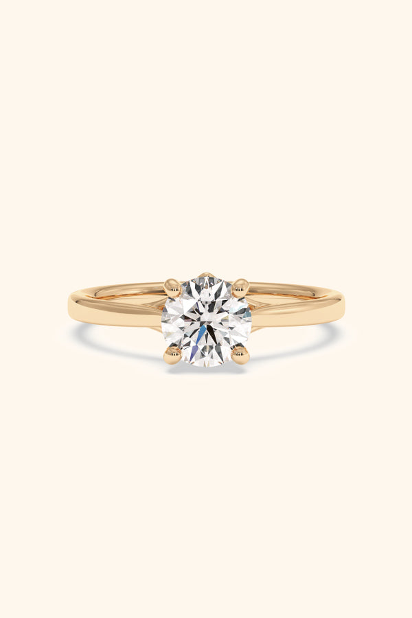 Valentina Ring with a Round Solitaire