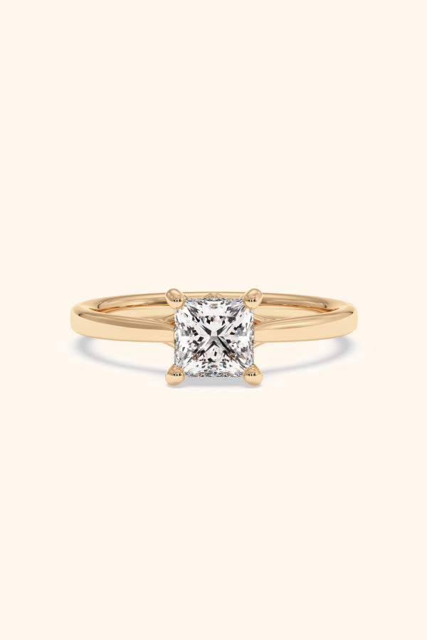 Valentina Ring with a Princess Solitaire